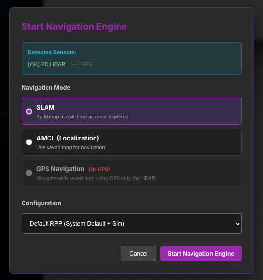 Overhead map and costmap