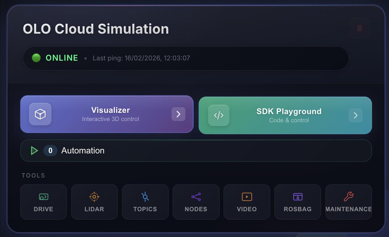 Automation control panel - run or schedule